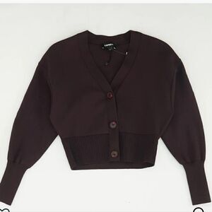 EXPRESS, NEW Burgundy Solid Cardigan Sweater,XS